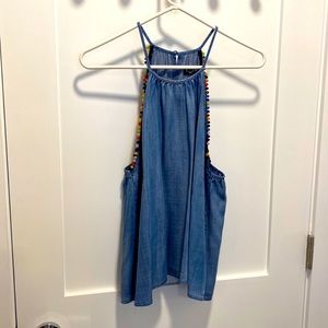 Honey punch brand size L jean top